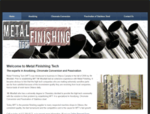 Tablet Screenshot of metalfinishingtech.com